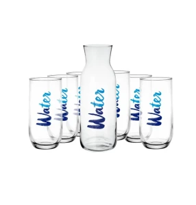 Komplet WATER Karafka 1L + 6 szklanek 400ml