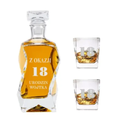 Grawerowana karafka do whisky prezent