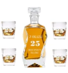 Karafka z Grawerem + 4 szklanki ROCZNICA ŚLUBU