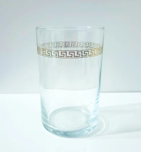 Szklanki do herbaty dekorowane "Grecja" 6 szt. 250 ml