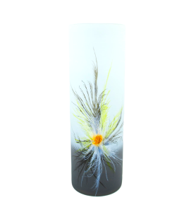 Wazon cylinder "Szarotka" szary-antracyt