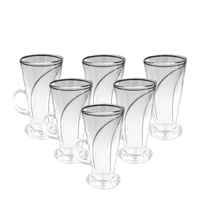 Szklanki do latte "wstęga" Komplet 6 szt.