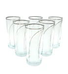 Szklanki wysokie long drink "wstęga" Komplet 6 szt.